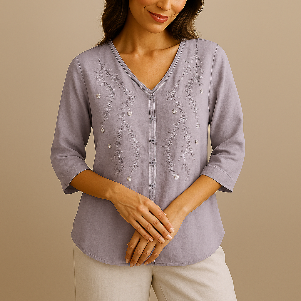 Savannah Linen Blouse