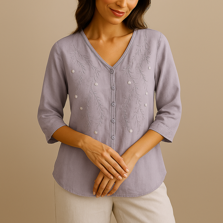 Savannah Linen Blouse