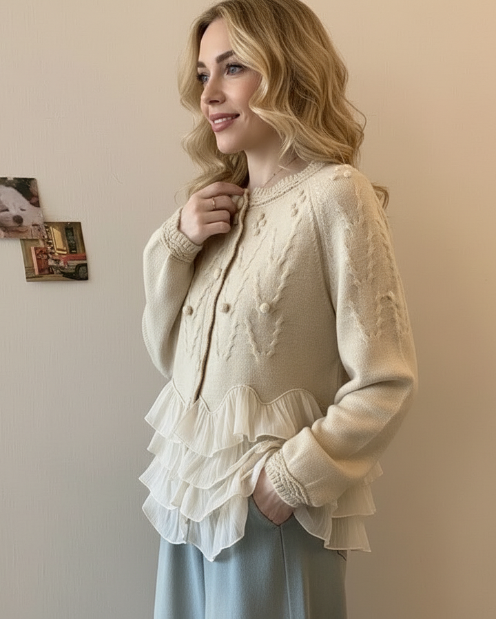 Elera Ruffle Cardigan™