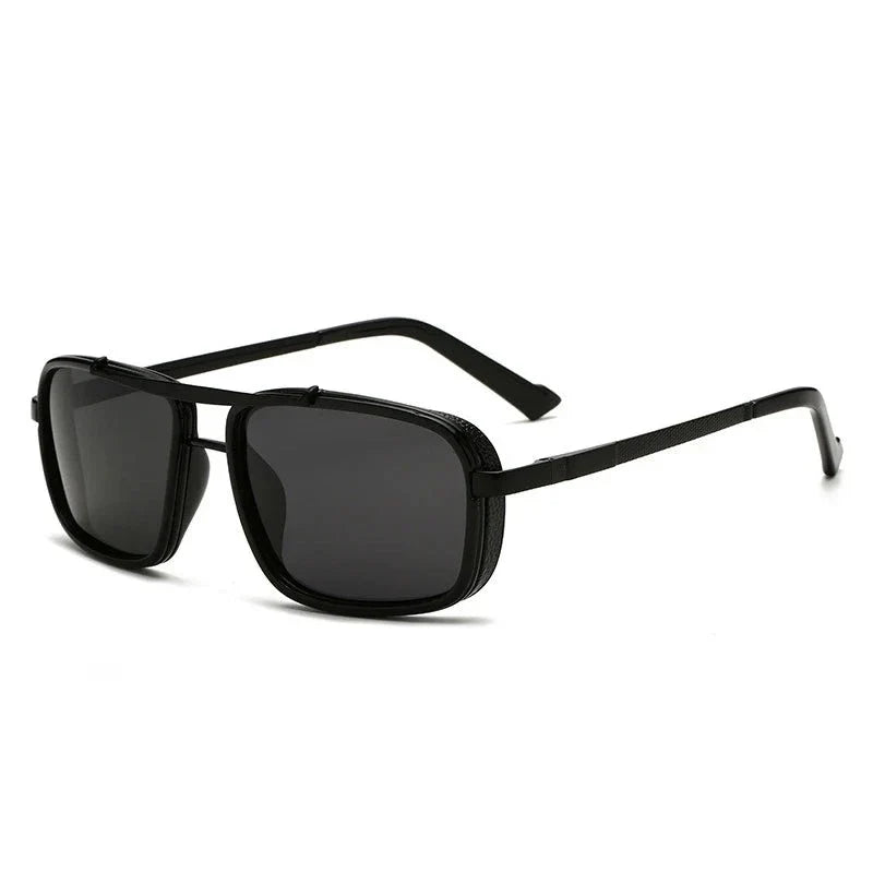 Double-Bridge Titanium Polarized Sunglasses
