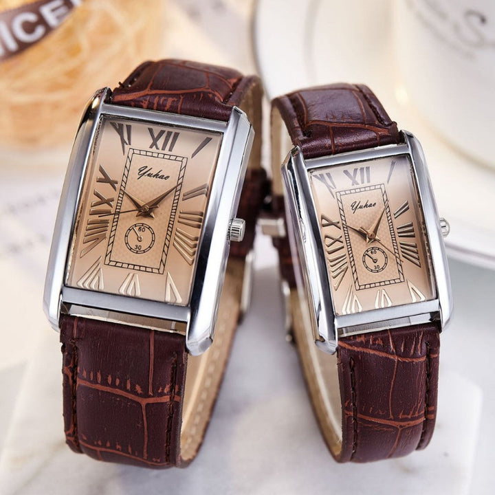 Cameron Leather Watch Set