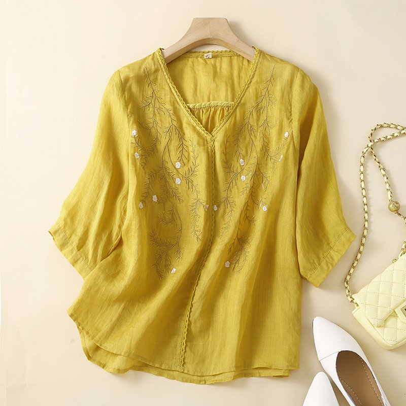 Savannah Linen Blouse
