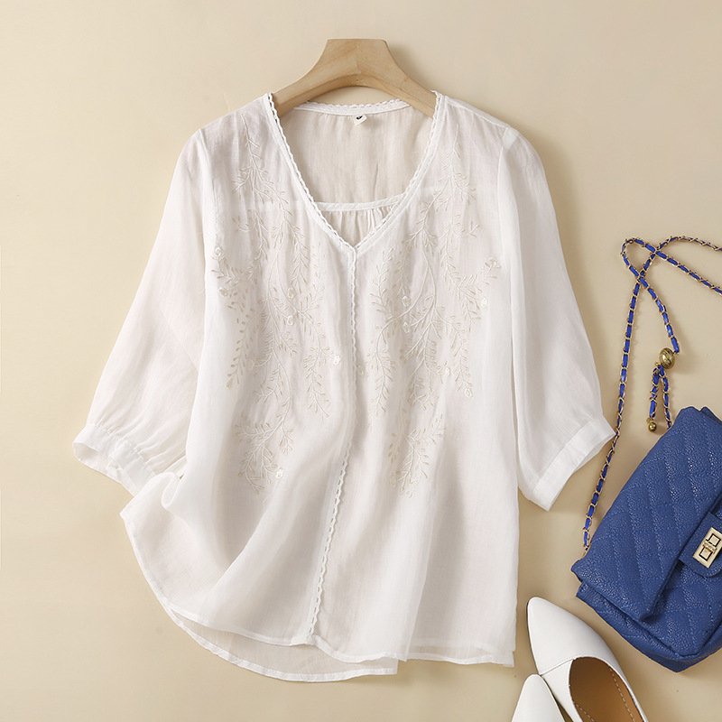 Savannah Linen Blouse