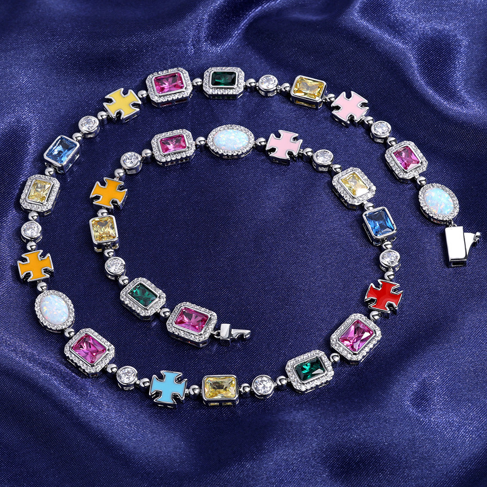 Clover Gemstone Necklace