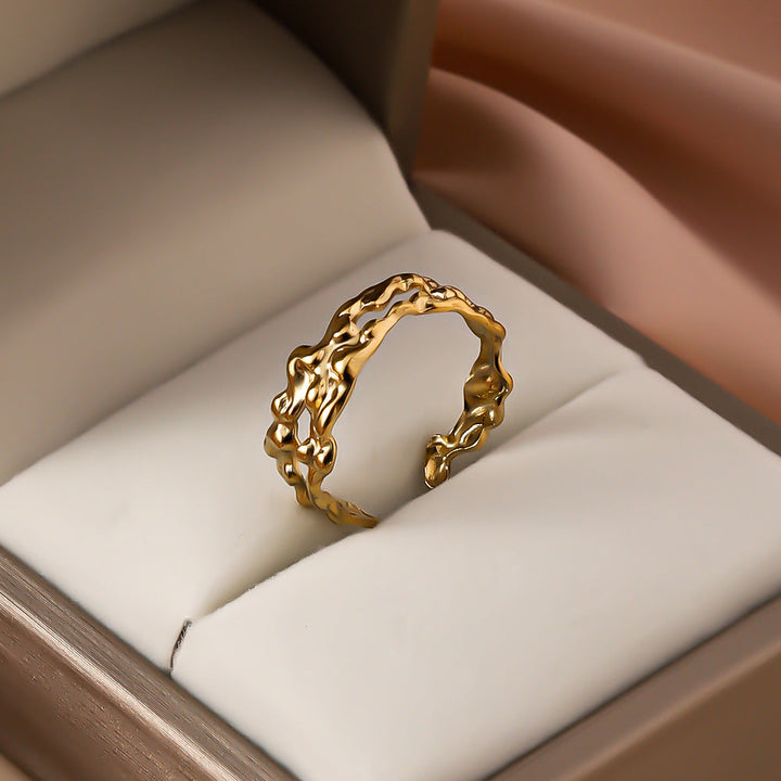 Alexandria Molten Ring