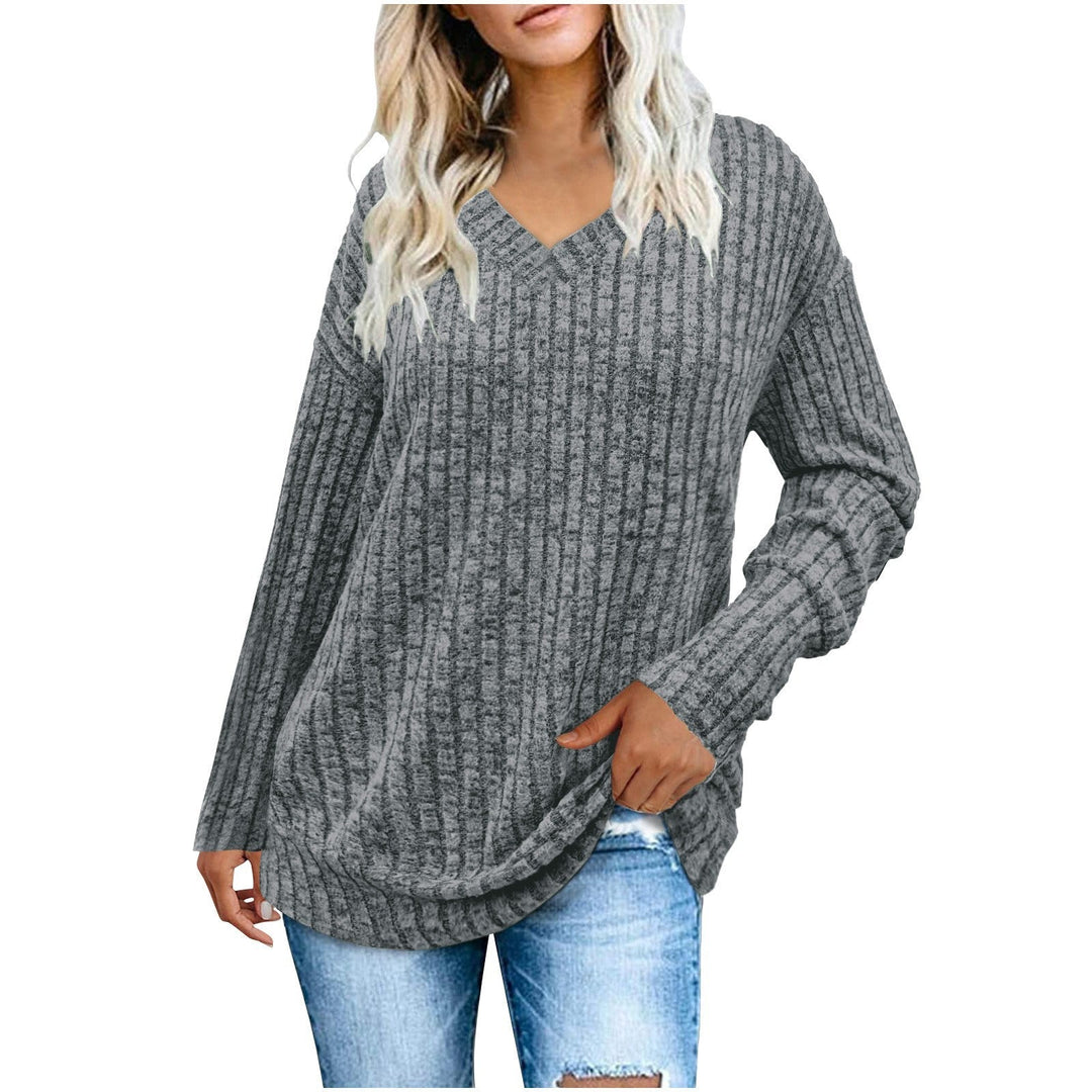EVELYN™ | Women V Neck Oversized Lightweight Knit Sweater