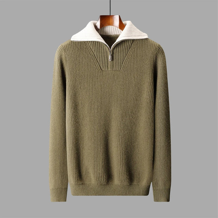 Leo Quarter-Zip Sweater
