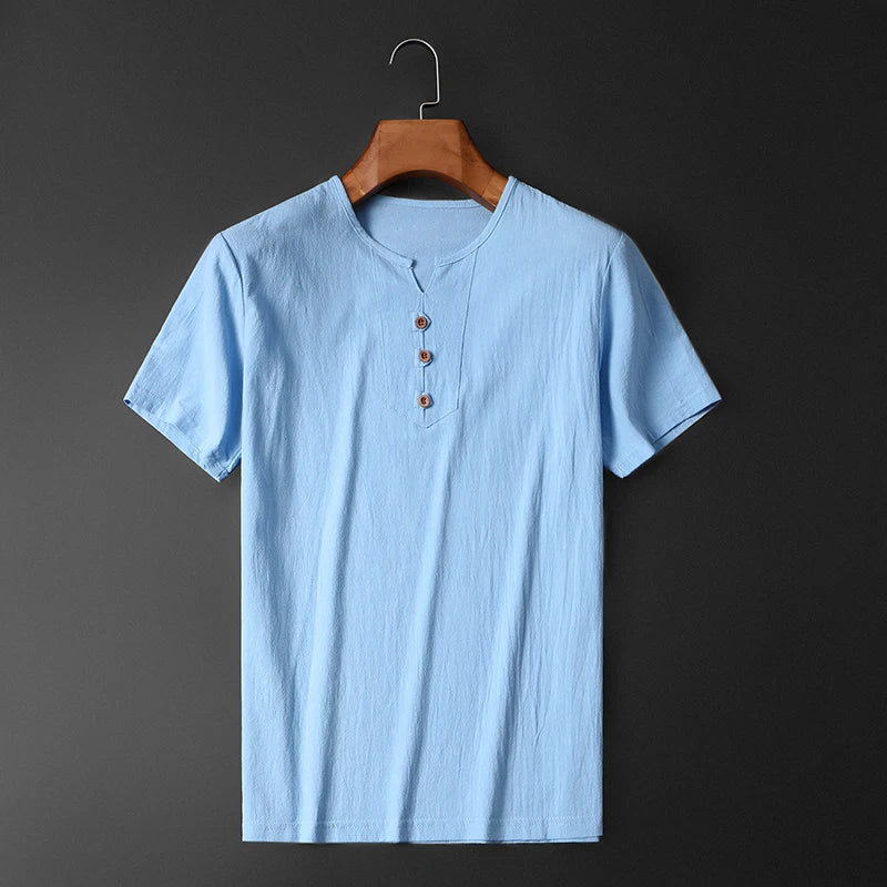 Classic Fit Linen-Blend Shirt