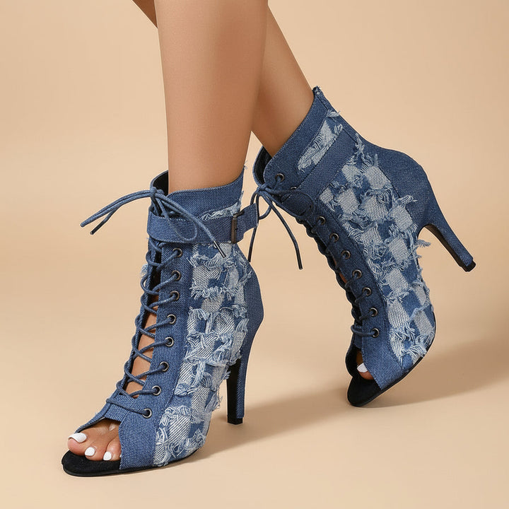 Tamara Denim Heels