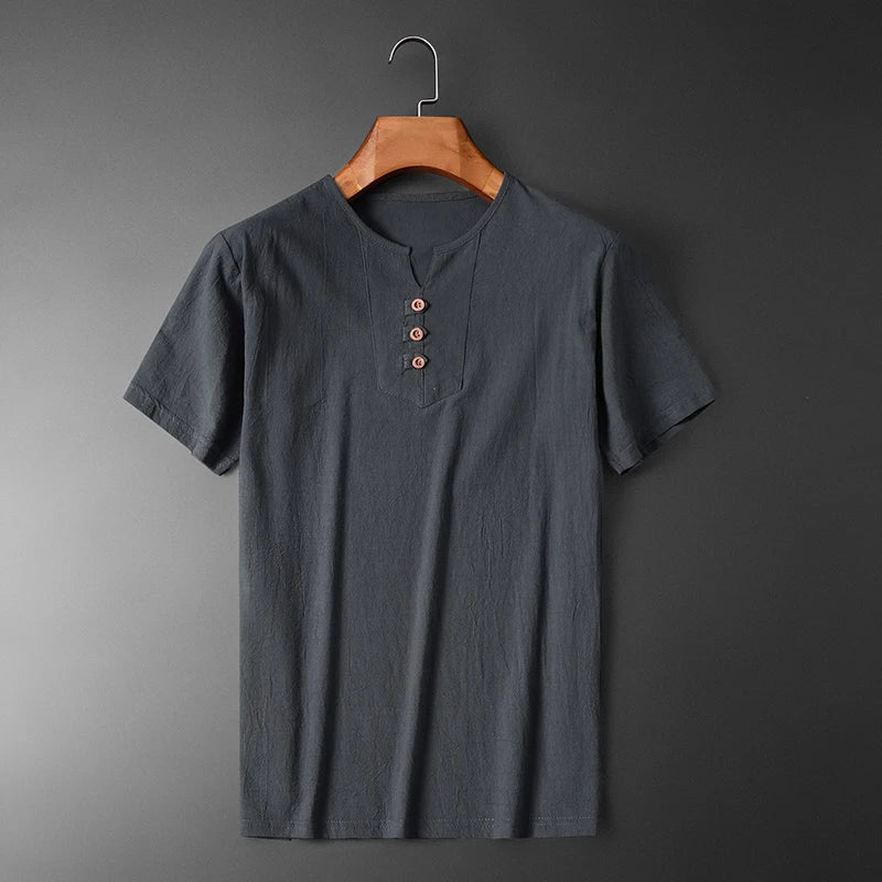 Classic Fit Linen-Blend Shirt