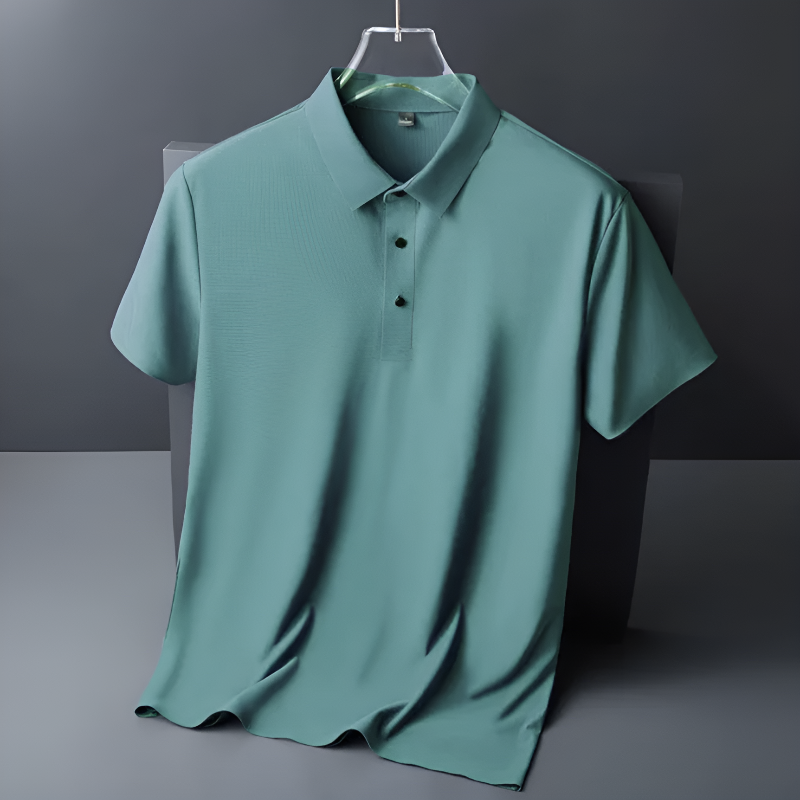 Extra-Smooth Silk Polo Shirt