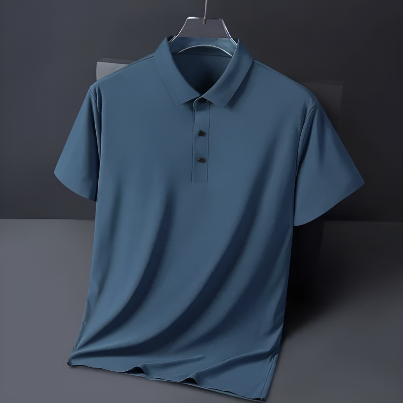 Extra-Smooth Silk Polo Shirt