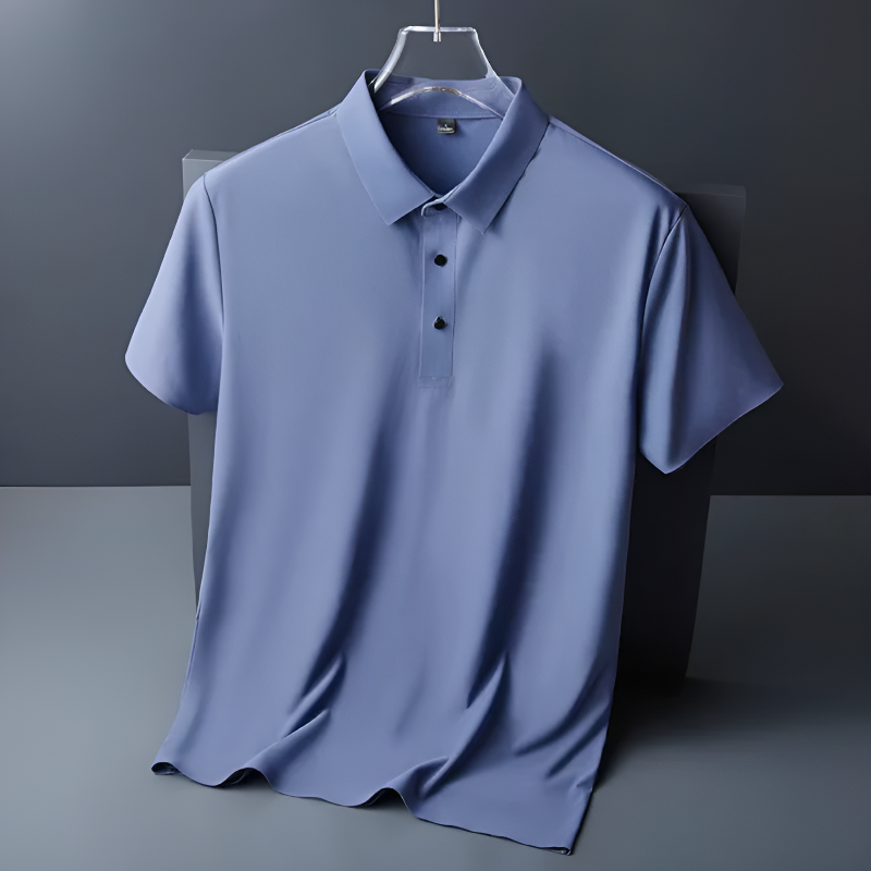 Extra-Smooth Silk Polo Shirt