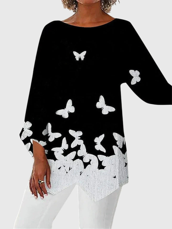 Alayah™ | Elegant Crew Neck Top